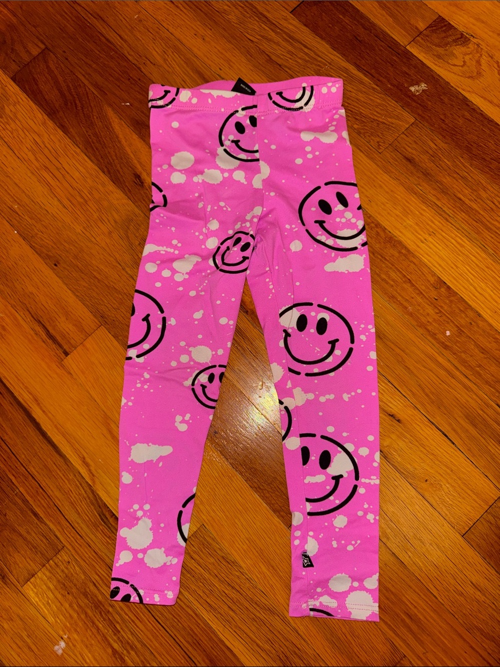 PixieLane girls Pink Smile Print Leggings